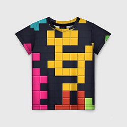 Детская футболка Узор Тетрис абстракции