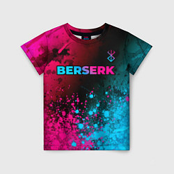 Футболка детская Berserk - neon gradient: символ сверху, цвет: 3D-принт