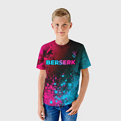 Футболка детская Berserk - neon gradient: символ сверху, цвет: 3D-принт — фото 2