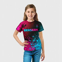 Футболка детская Berserk - neon gradient: символ сверху, цвет: 3D-принт — фото 2