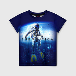 Детская футболка Subnautica аквалангист