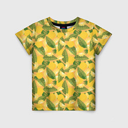 Детская футболка Летний паттерн с ананасами