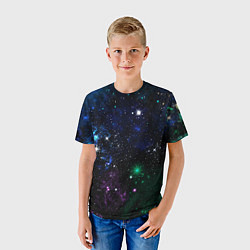 Футболка детская Космос Звёздное небо, цвет: 3D-принт — фото 2