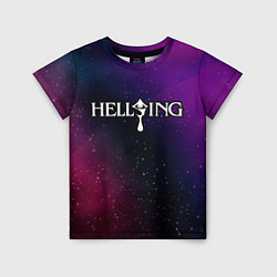 Детская футболка Hellsing gradient space