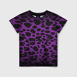 Футболка детская Фиолетовый леопард, цвет: 3D-принт