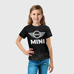 Футболка детская Mini с потертостями на темном фоне, цвет: 3D-принт — фото 2