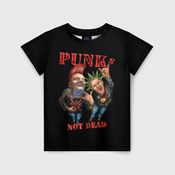 Детская футболка Punks Not Dead - панки хой