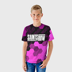 Футболка детская Saints Row pro gaming: символ сверху, цвет: 3D-принт — фото 2