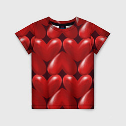 Детская футболка Red hearts