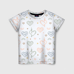 Детская футболка Lovely hearts