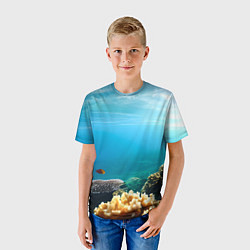 Футболка детская Морское дно, цвет: 3D-принт — фото 2