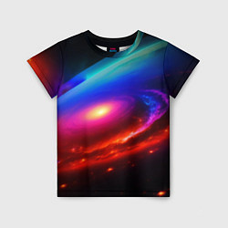Детская футболка Неоновая галактика