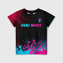 Детская футболка Dead Space - neon gradient: символ сверху