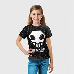Футболка детская Bleach glitch на темном фоне, цвет: 3D-принт — фото 2