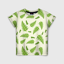 Детская футболка Лесной зеленый папоротник