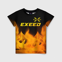 Детская футболка Exeed - gold gradient: символ сверху