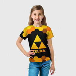 Футболка детская Zelda - gold gradient, цвет: 3D-принт — фото 2