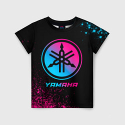 Детская футболка Yamaha - neon gradient