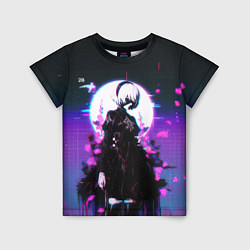 Детская футболка Nier automata 2b neon