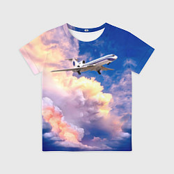 Футболка детская Ту-154М Взлет, цвет: 3D-принт