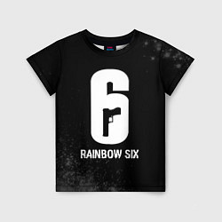 Футболка детская Rainbow Six glitch на темном фоне, цвет: 3D-принт