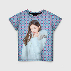 Футболка детская Blackpink Jennie Kim Blackpink winter style, цвет: 3D-принт