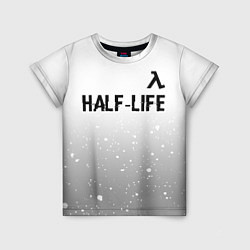 Детская футболка Half-Life glitch на светлом фоне: символ сверху