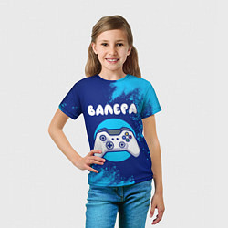 Футболка детская Валера геймер, цвет: 3D-принт — фото 2