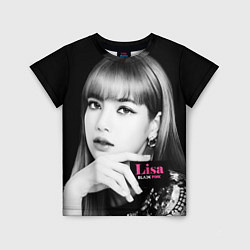 Детская футболка Blackpink Lisa Business card