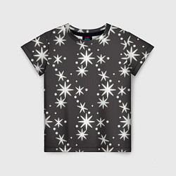 Детская футболка Звёздные снежинки