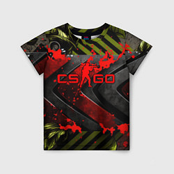 Футболка детская CS GO red logo, цвет: 3D-принт