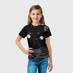 Футболка детская Погружение во вселенную, цвет: 3D-принт — фото 2