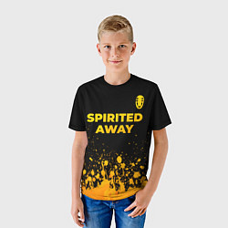 Футболка детская Spirited Away - gold gradient: символ сверху, цвет: 3D-принт — фото 2