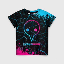 Детская футболка Evangelion - neon gradient