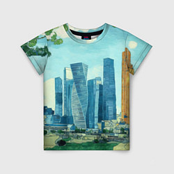 Детская футболка Москва-сити Ван Гог