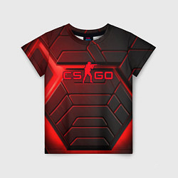 Детская футболка Red neon CS GO