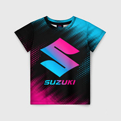 Детская футболка Suzuki - neon gradient