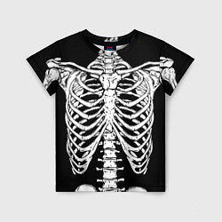 Детская футболка Skeleton ribs