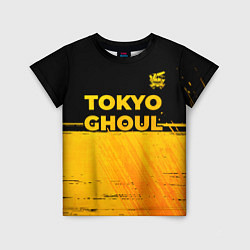 Футболка детская Tokyo Ghoul - gold gradient: символ сверху, цвет: 3D-принт