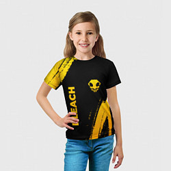 Футболка детская Bleach - gold gradient: надпись, символ, цвет: 3D-принт — фото 2