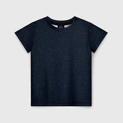 Детская футболка Абстракция тёмно-синий ажурный