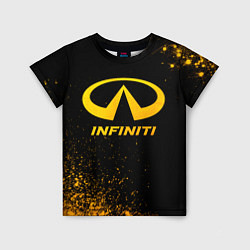 Футболка детская Infiniti - gold gradient, цвет: 3D-принт