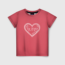 Детская футболка Сердечко LOVE