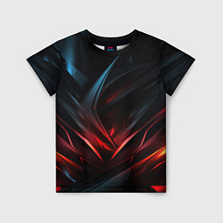 Детская футболка Black red abstract