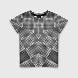 Детская футболка В серых тонах геометрический узор