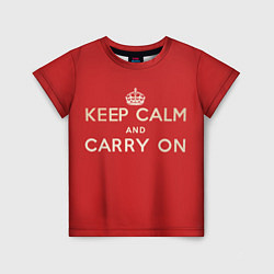 Детская футболка Keep Calm and Carry On