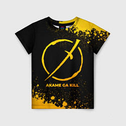 Детская футболка Akame ga Kill - gold gradient