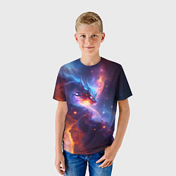 Футболка детская Туманность дракона, цвет: 3D-принт — фото 2