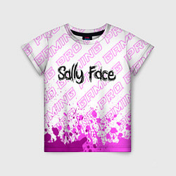 Детская футболка Sally Face pro gaming: символ сверху