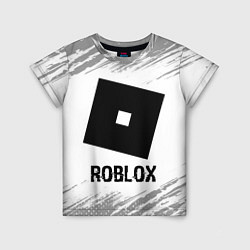 Детская футболка Roblox glitch на светлом фоне
